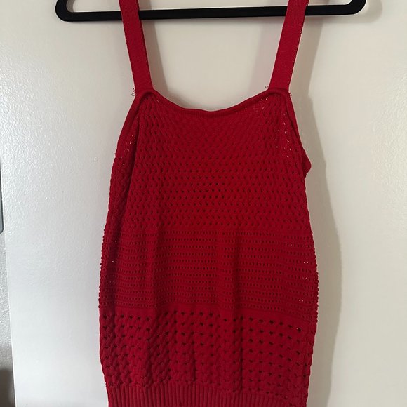 TEXTURED KNIT TANK Line and Dot Medium - Picture 5 of 9